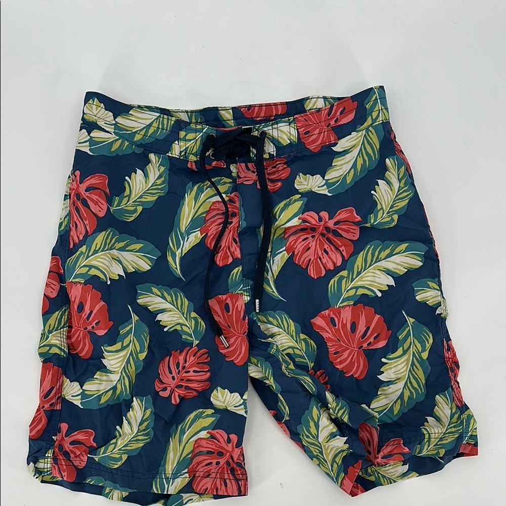 Brooks Brothers Tropical Leaf Print Men's Swim Shorts size 32